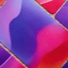 Printed PVC card with a purple and red gradient design